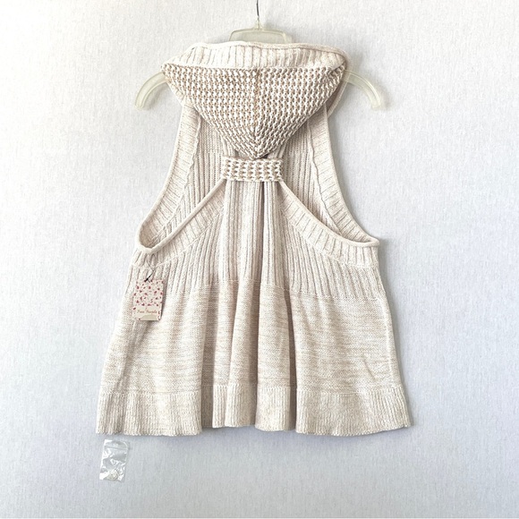 Free People Knit Snowy Hill Hood Vest Cardigan - Picture 3 of 6